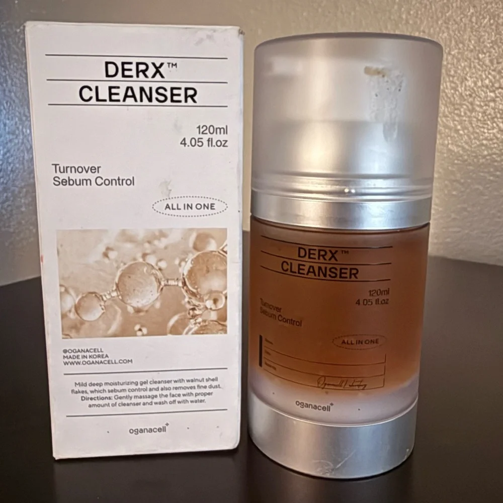 Oganacell DERX Cleanser 120ml Sebum Control Pore Refining Exfoliating Face Wash